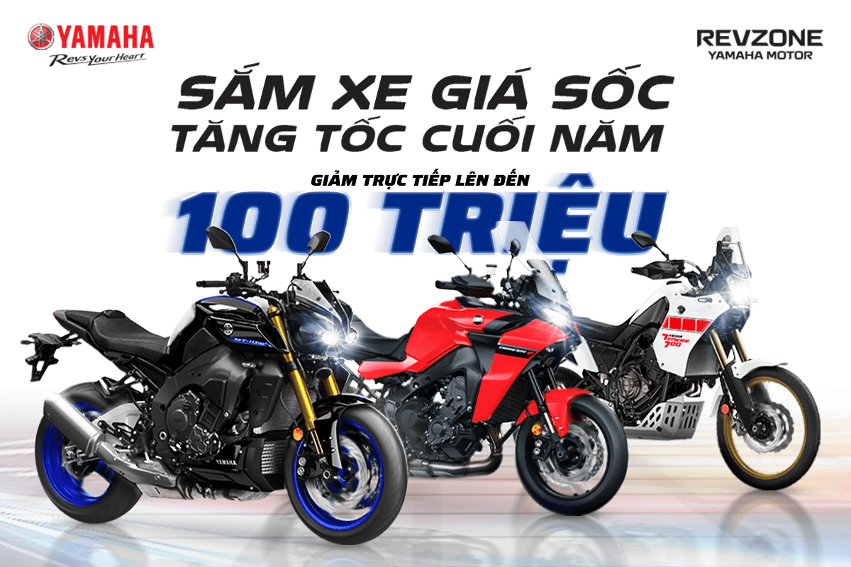 Sắm Xe Giá Sốc, Tăng Tốc Cuối Năm Cùng Revzone Yamaha Motor